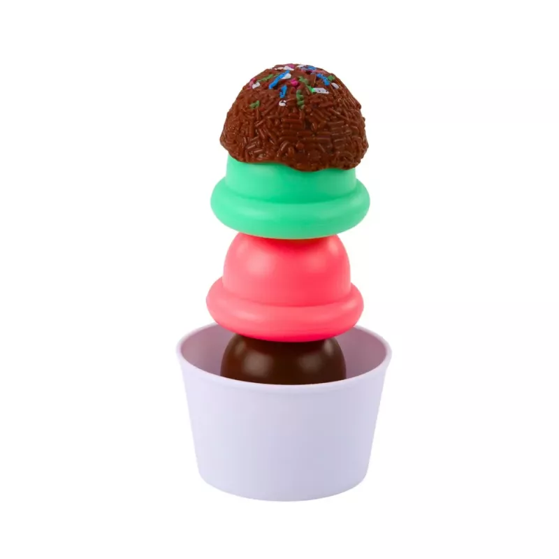 LEAN TOYS Zestaw Słodkości Lody dla Dzieci Łyżka do Lodów Pudełko 14 szt.
