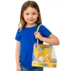 LEAN TOYS Śpiący rudy kot na poduszce figurka z futrzaną torbą z dźwiękami