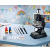 LEAN TOYS Mikroskop edukacyjny dla dzieci z akcesoriami, powiększenie 300x - 1200x