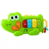 LEAN TOYS Interaktywne Pianino Muzyczne dla Maluchów Krokodyl Koraliki Zielony