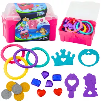 Zestaw Skarbów LEAN TOYS do Nurkowania i Zabaw w Wodzie, Różowy, 21 szt.