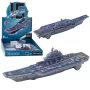 LEAN TOYS Lotniskowiec wojskowy ze światłami i dźwiękami, napęd tarcia, 24 cm