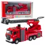 LEAN TOYS Wóz Strażacki z Wężem Wodnym, Światłami i Dźwiękami