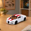 LEAN TOYS Samochód Sportowy Metalowy Światła Dźwięki Napęd Pull-Back Biały 1:32