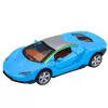 LEAN TOYS Samochód Sportowy Metal Napęd Światła Dźwięki Niebieski 1:32