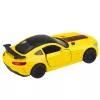 LEAN TOYS Samochód Sportowy Metal Otwierane Drzwi Światła Dźwięki Żółty 1:32