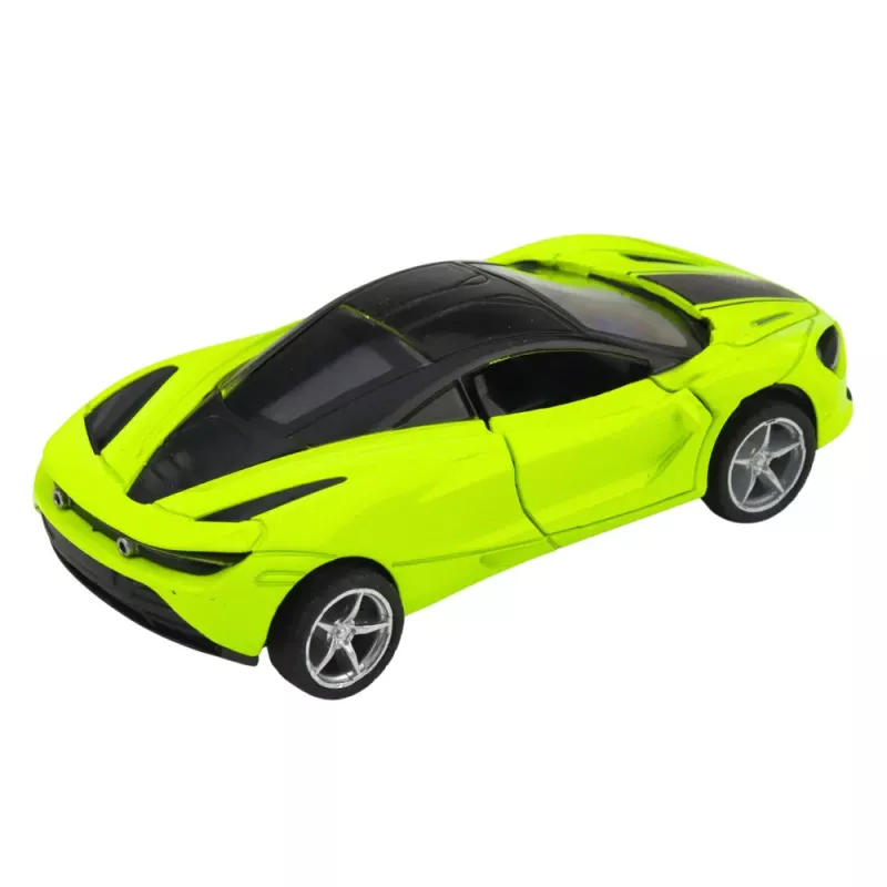 LEAN TOYS Samochód Sportowy Metal Napęd Światła Dźwięki Zielony 1:32