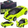 LEAN TOYS Samochód Sportowy Metal Napęd Światła Dźwięki Zielony 1:32