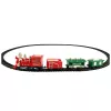 LEAN TOYS Classic Mini Train Zestaw Lokomotywa Wagony Tory Zasilany Bateriami 13 szt.
