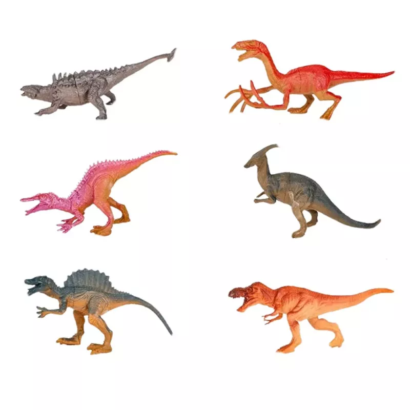 LEAN TOYS Classic Train Dinosaurs Lights Sounds Smoke 39 pcs.