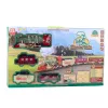 LEAN TOYS Electric Train Classic Train z efektami świetlnymi, dźwiękowymi i dymu, 24 elementy