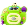 LEAN TOYS Interaktywna Kierownica dla Dzieci Symulator Jazdy Światła Dźwięki Zielona