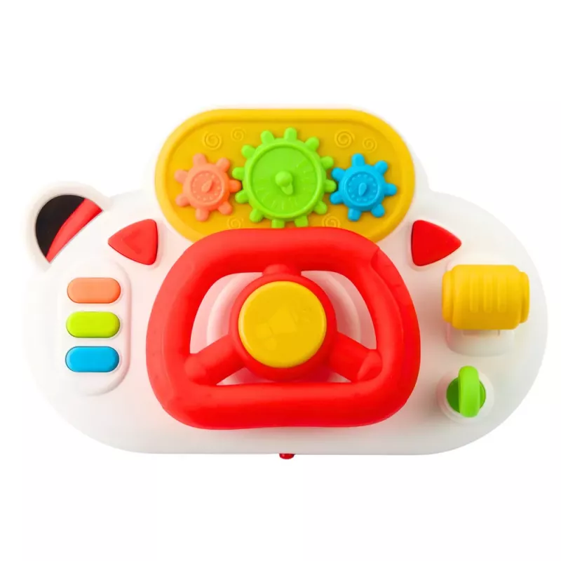 LEAN TOYS Symulator Jazdy dla Maluchów Interaktywna Kierownica Światła Dźwięki