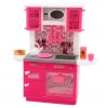LEAN TOYS Zestaw Kuchenny dla Lalek Lodówka Piekarnik Akcesoria Różowy