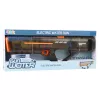 LEAN TOYS Elektryczny pistolet na wodę karabinowy, ładowalny, przezroczysty czarny, 55 cm