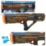 LEAN TOYS Elektryczny pistolet na wodę karabinowy, ładowalny, przezroczysty czarny, 55 cm