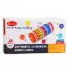LEAN TOYS Edukacyjny Wałek Matematyczny dla Dzieci Nuka Puzzle Liczenia - Niebieski