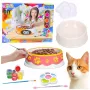 LEAN TOYS Zestaw Kreatywny Miseczki do Malowania Farby Pędzle DIY 6 szt.