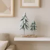 LEAN Christmas Tree Composition Decoration on a Trunk Covered with Snow 34 x 28 cm