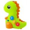 LEAN TOYS Interaktywna zabawka dla maluchów Dinozaur na kółkach Światła i dźwięki