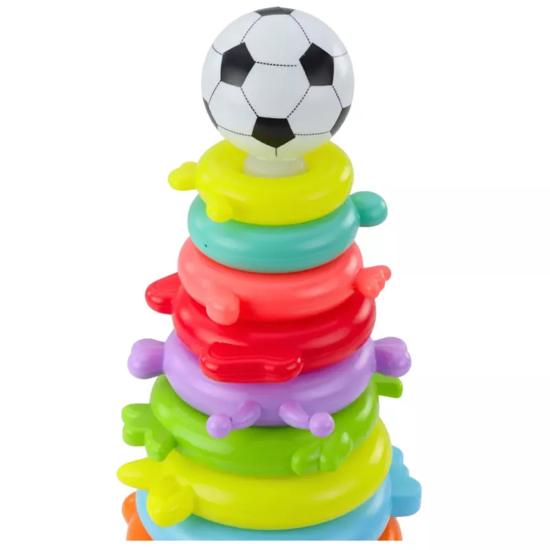 LEAN TOYS Edukacyjna Piramida Puzzle Ball Stickers 13 Poziomów Kolorowa