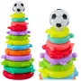 LEAN TOYS Edukacyjna Piramida Puzzle Ball Stickers 13 Poziomów Kolorowa