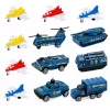 LEAN TOYS Zestaw Militarny Lotniskowiec Baza Wojskowa Myśliwce Pojazdy Światło Dźwięk