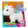 LEAN TOYS Unicorn Pluszowy Interaktywny Porusza Się Wydaje Dźwięki Biały 21 cm