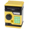 LEAN TOYS ATM Elektroniczna Skarbonka Sejf z Dźwiękami i Światłem, Kod PIN, Złoty