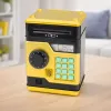 LEAN TOYS ATM Elektroniczna Skarbonka Sejf z Dźwiękami i Światłem, Kod PIN, Złoty