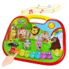 LEAN TOYS Interaktywna Tablica Edukacyjna Animal World Instruments Piano