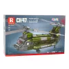 LEAN TOYS Zestaw Klocków Konstrukcyjnych Śmigłowiec Wojskowy CH-47 Chinook 1451 szt.