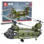 LEAN TOYS Zestaw Klocków Konstrukcyjnych Śmigłowiec Wojskowy CH-47 Chinook 1451 szt.