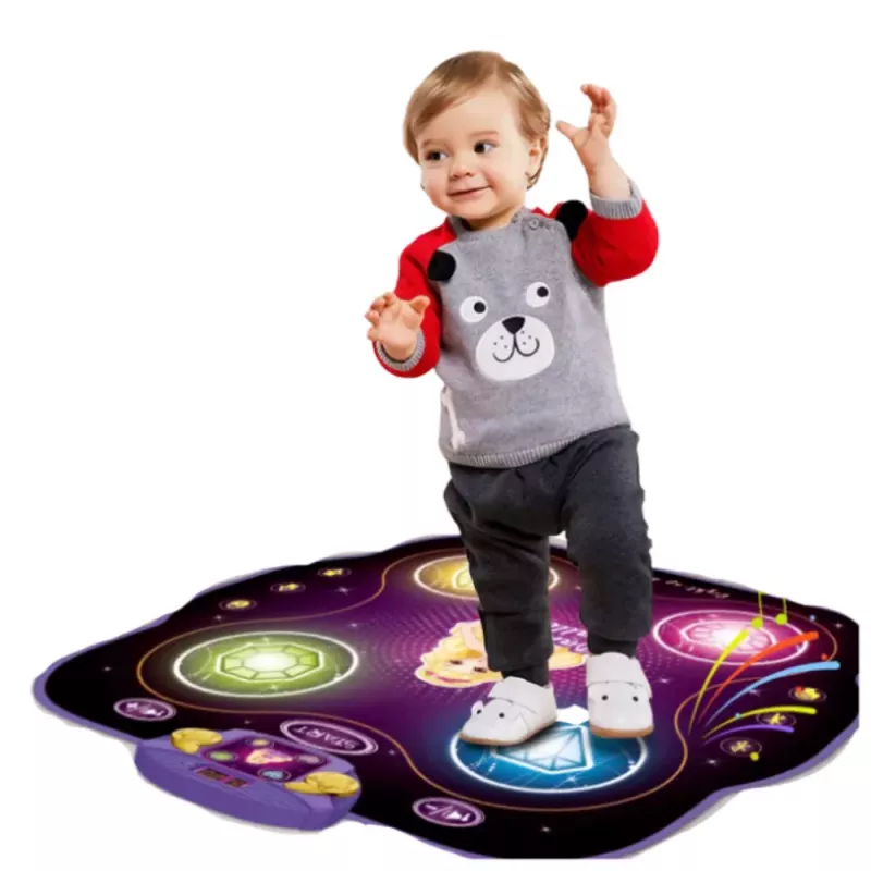 LEAN TOYS Interaktywna Mata Taneczna dla Dzieci z Bluetooth 9 Poziomów Gry