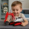 LEAN TOYS Metal Crawler Excavator z obrotową łyżką, kabiną, światłami i dźwiękami