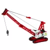 LEAN TOYS Żuraw Gąsienicowy z Regulacją Wysięgnika Kratowego, Światła, Dźwięki, Metal, 1:14, Pojazd Budowlany RC