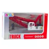 LEAN TOYS Żuraw Gąsienicowy z Regulacją Wysięgnika Kratowego, Światła, Dźwięki, Metal, 1:14, Pojazd Budowlany RC