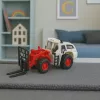 LEAN TOYS Wózek widłowy z metalowymi widłami, regulowanym oświetleniem i dźwiękami