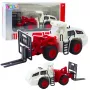 LEAN TOYS Wózek widłowy z metalowymi widłami, regulowanym oświetleniem i dźwiękami