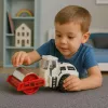 LEAN TOYS Walec Drogowy Konstrukcja Metalowy Obrotowy Walec Światła Dźwięki