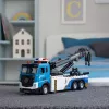 LEAN TOYS Laweta z Żurawiem Boom Truck Metalowa Kabina Światła Dźwięki