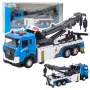 LEAN TOYS Laweta z Żurawiem Boom Truck Metalowa Kabina Światła Dźwięki