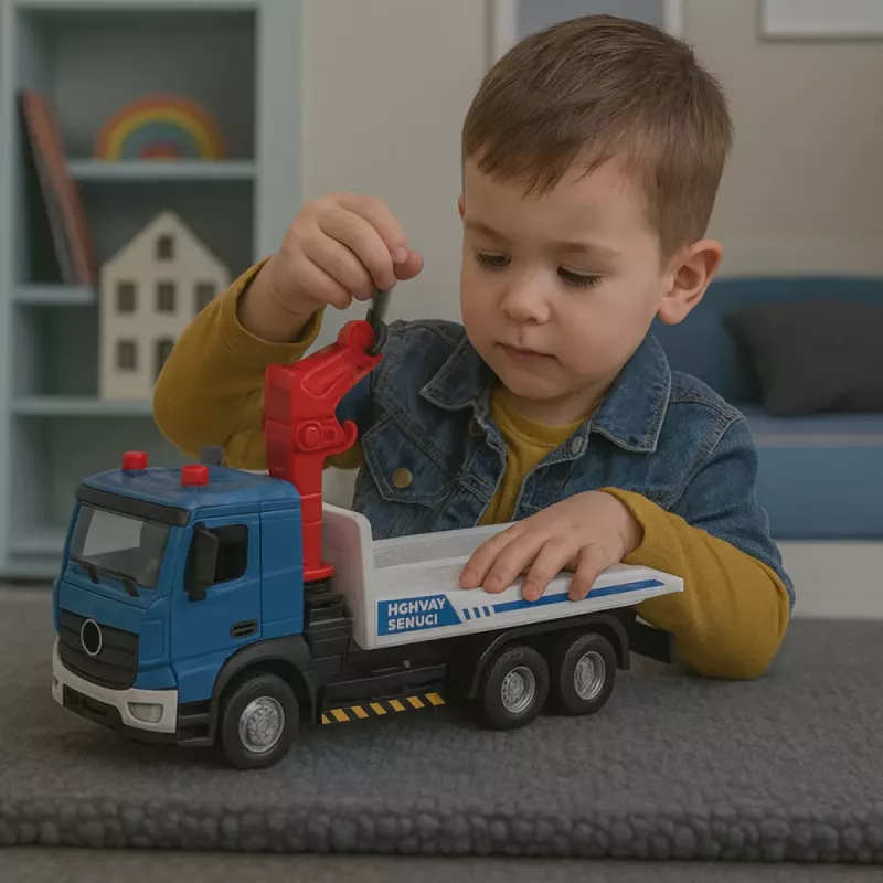 LEAN TOYS Laweta z Metalową Kabiną Światła Dźwięki