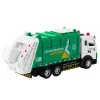 LEAN TOYS Śmieciarka dla Dzieci Metalowa Kabina Kosz Światła Dźwięki Zielony
