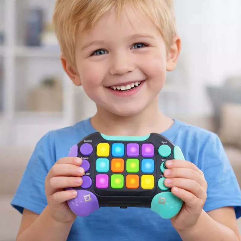 LEAN TOYS Elektroniczna konsola arcade edukacyjna z 11 trybami gry