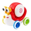 LEAN TOYS Interactive Snail Riding Drum Musical Educational Red