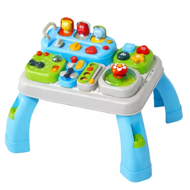 LEAN TOYS Interaktywny Stół Edukacyjny dla Maluchów z Modułami Dźwiękowymi