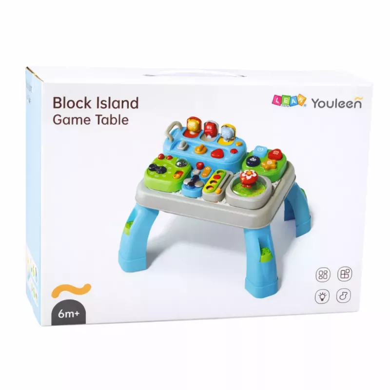 LEAN TOYS Interaktywny Stół Edukacyjny dla Maluchów z Modułami Dźwiękowymi