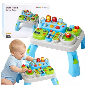LEAN TOYS Interaktywny Stół Edukacyjny dla Maluchów z Modułami Dźwiękowymi