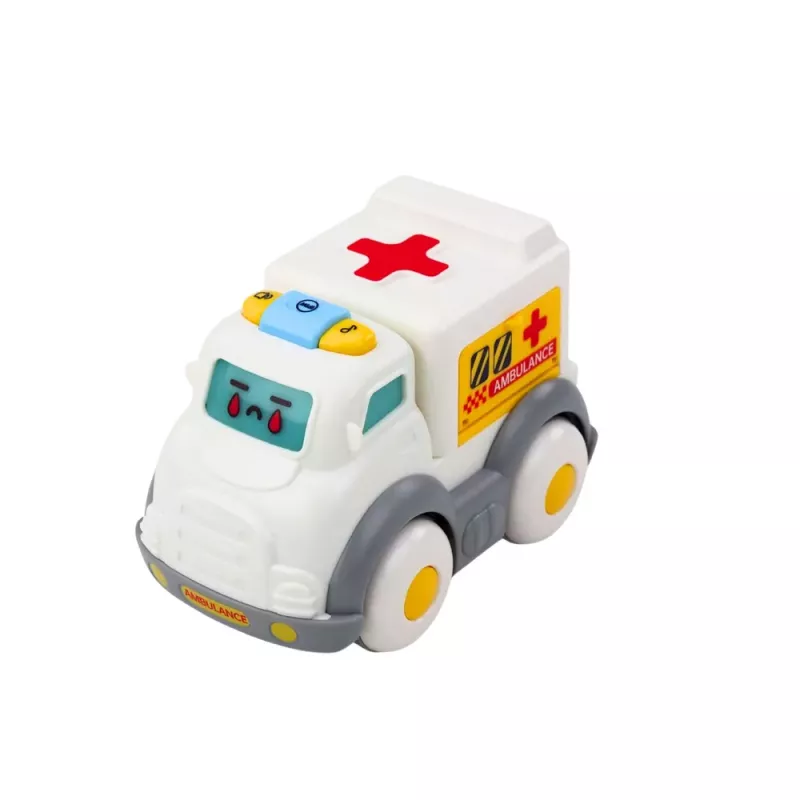 LEAN TOYS City Car Set dla Maluchów, Napęd, Ruchome Elementy, Światła, Dźwięki